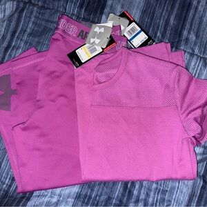 Under Armour Performance youth set. Slhirt size M leggings XL